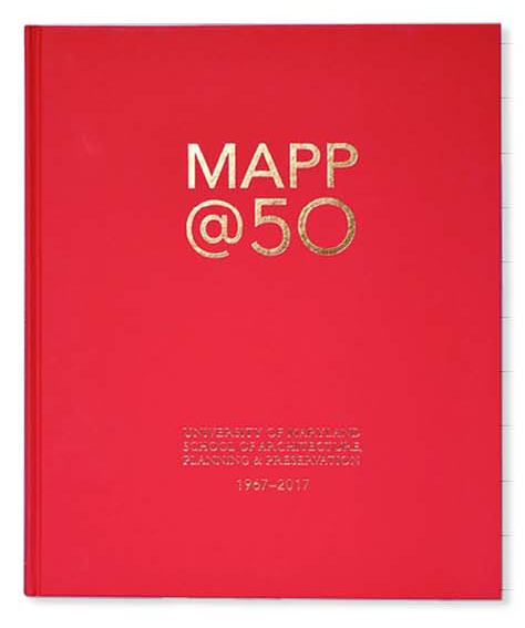 MAPP@50 Book Cover, red and gold