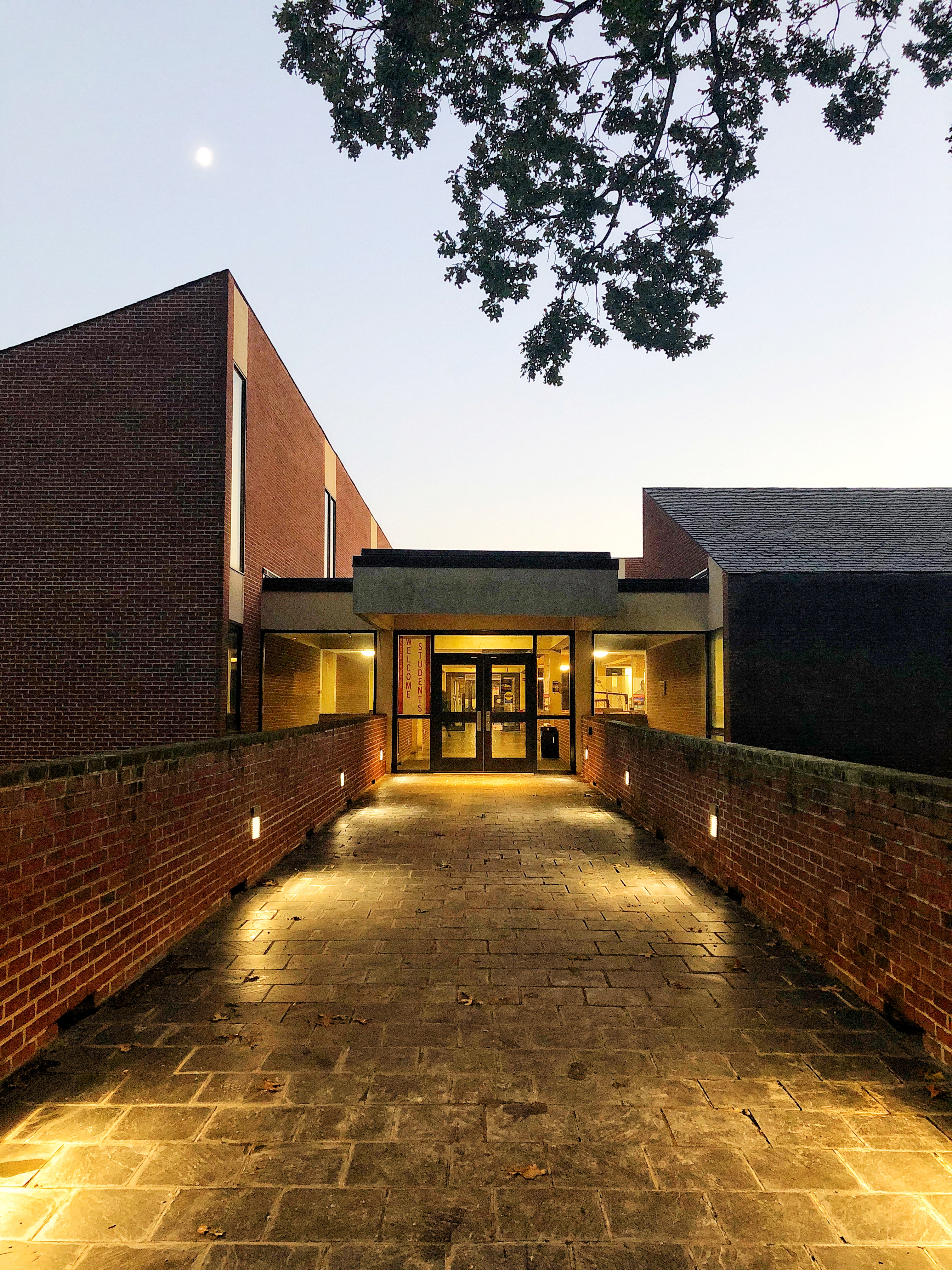 UMD Architecture Building at twilight. Photo by Betsy Nolen Petrusic.