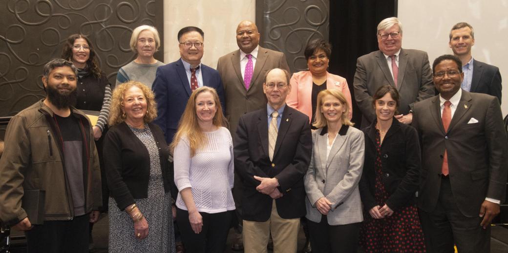 Honorees and hosts at the Maryland Research Excellence Celebration