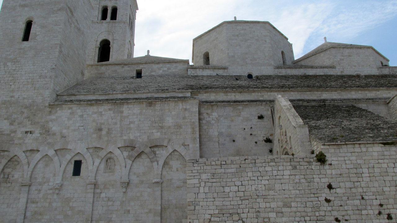 Molfetta cathedral outside view.