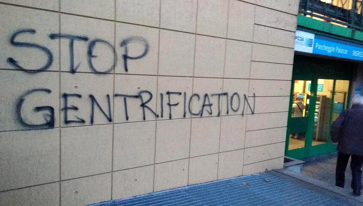 STOP GENTRIFICATION graffiti 